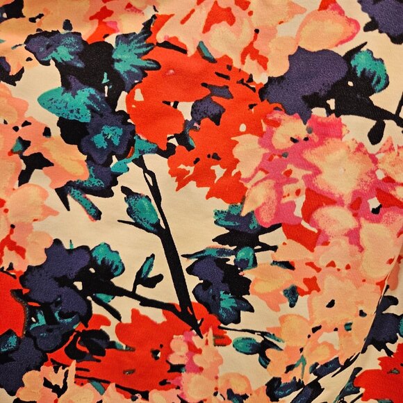 Lands End Tankini Womans 6 Top Swim Suit Racer Back Floral Colorful feminine - Picture 8 of 11